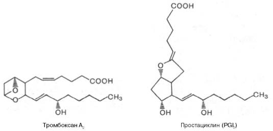 Тромбоксан А2 и простациклин (PGI2)