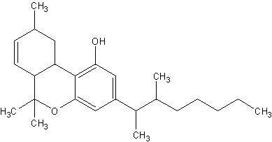 3-(1,2-диметилгептил)-7,8,9,10-тетрагидро-6,6,9-триметил-6Н-дибензо[b,d]-пиран-1-ол