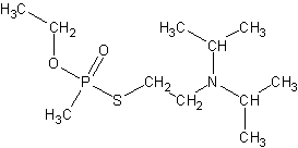 O-этил-S-2-диизопропиламиноэтил-метилтиофосфонат
